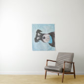 シュナウザー絵画ズ – かわいいオリジナル犬 タペストリー (インサイチュ)