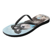 シュナウザー絵画ズ – かわいいオリジナル犬 ビーチサンダル (アングル)