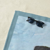 シュナウザー絵画ズ – かわいいオリジナル犬 ビーチタオル (インサイチュ)