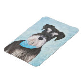 シュナウザー絵画ズ – かわいいオリジナル犬 マグネット (左側)