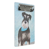 シュナウザー絵画ズ – かわいいオリジナル犬 ミニクリップボード (アングル)
