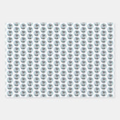 シュナウザー絵画ズ – かわいいオリジナル犬 ラッピングペーパーシート (正面2)