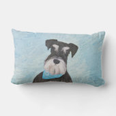 シュナウザー絵画ズ – かわいいオリジナル犬 ランバークッション (裏面)