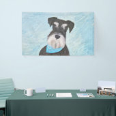 シュナウザー絵画ズ – かわいいオリジナル犬 横断幕 (トレードショー)