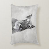 シュナウザー絵画ズ(巨人) - Dog Art アクセントクッション (正面(垂直))