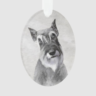 シュナウザー絵画ズ(巨人) - Dog Art オーナメント