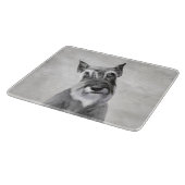 シュナウザー絵画ズ(巨人) - Dog Art カッティングボード (角)