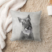 シュナウザー絵画ズ（巨人） - Dog Art クッション (ブランケット)