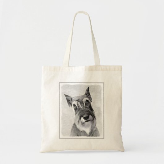 シュナウザー絵画ズ(巨人) - Dog Art トートバッグ (正面)