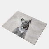 シュナウザー絵画ズ(巨人) - Dog Art ドアマット (アングル)
