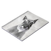 シュナウザー絵画ズ（巨人） - Dog Art ノートブック (左側)