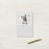 シュナウザー絵画ズ(巨人) - Dog Art ポストイット (デスク上)