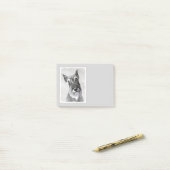 シュナウザー絵画ズ（巨人） - Dog Art ポストイット (デスク上)