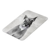 シュナウザー絵画ズ(巨人) - Dog Art マグネット (左側)