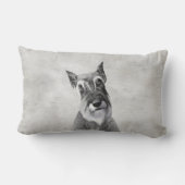 シュナウザー絵画ズ（巨人） - Dog Art ランバークッション (裏面)