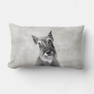 シュナウザー絵画ズ(巨人) - Dog Art ランバークッション