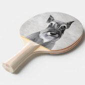 シュナウザー絵画ズ（巨人） - Dog Art 卓球ラケット (正面アングル)