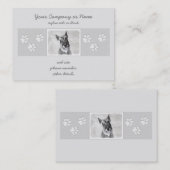 シュナウザー絵画ズ（巨人） - Dog Art 名刺 (正面/裏面)