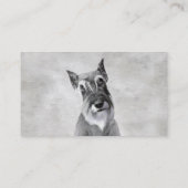 シュナウザー絵画ズ（巨人） - Dog Art 名刺 (裏面)
