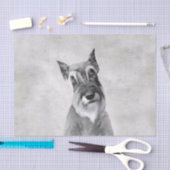 シュナウザー絵画ズ（巨人） - Dog Art 薄葉紙 (クラフト)