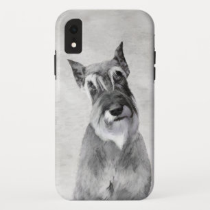 シュナウザー絵画ズ(巨人) - Dog Art iPhone XRケース