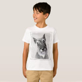 シュナウザー絵画ズ(巨人) - Dog Art Tシャツ (正面フル)