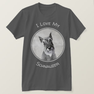 シュナウザー絵画ズ(巨人) - Dog Art Tシャツ