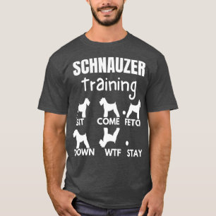シュナウザー訓練シュナウザー犬のトリック2 Tシャツ