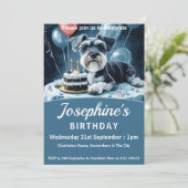 シュナウザー誕生日パーティー 招待状 (スタンド正面)