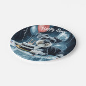 シュナウザー誕生日 ペーパープレート (アングル)