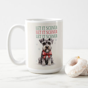 シュナウザー面白犬パンクリスマスコーヒーマグ コーヒーマグカップ