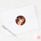 シュナウザー1N – 着座天使 ラウンドシール (封筒)