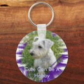 シュナウザー キーホルダー (正面)