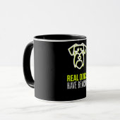 シュナウザー·ギフト|犬実在があごをはく マグカップ (正面左)