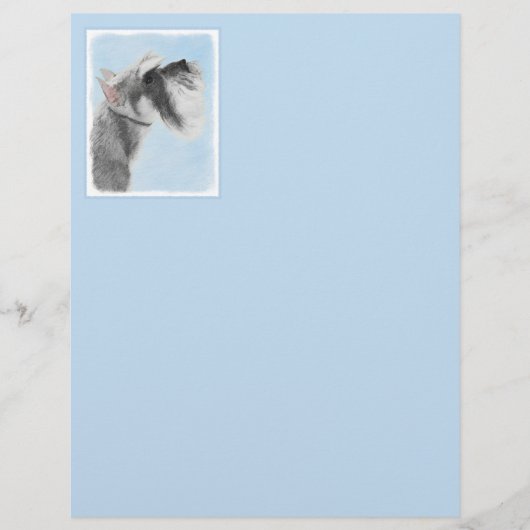 シュナウザー(ジャイアント、標準絵画) - Dog Art (正面)