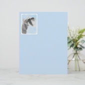 シュナウザー(ジャイアント、標準絵画) - Dog Art (スタンド正面)