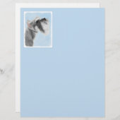 シュナウザー(ジャイアント、標準絵画) - Dog Art (正面/裏面)