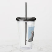 シュナウザー(ジャイアント、標準絵画) - Dog Art アクリルタンブラー (右)