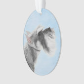 シュナウザー(ジャイアント、標準絵画) - Dog Art オーナメント (正面)