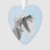 シュナウザー(ジャイアント、標準絵画) - Dog Art オーナメント (正面)