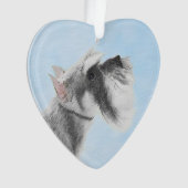 シュナウザー(ジャイアント、標準絵画) - Dog Art オーナメント (正面)