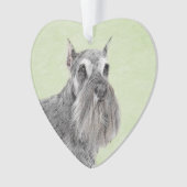 シュナウザー(ジャイアント、標準絵画) - Dog Art オーナメント (正面)