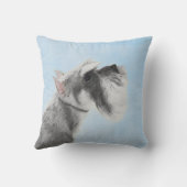 シュナウザー(ジャイアント、標準絵画) - Dog Art クッション (裏面)