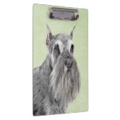 シュナウザー(ジャイアント、標準絵画) - Dog Art クリップボード (右)