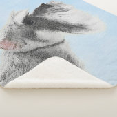 シュナウザー(ジャイアント、標準絵画) - Dog Art シェルパブランケット (3/4)