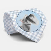シュナウザー(ジャイアント、標準絵画) - Dog Art ネクタイ (ロール)
