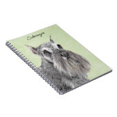 シュナウザー(ジャイアント、標準絵画) - Dog Art ノートブック (右側)