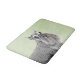 シュナウザー(ジャイアント、標準絵画) - Dog Art バスマット (アングル)