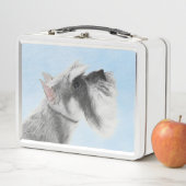 シュナウザー(ジャイアント、標準絵画) - Dog Art メタルランチボックス (インサイチュ)