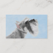 シュナウザー(ジャイアント、標準絵画) - Dog Art 名刺 (裏面)